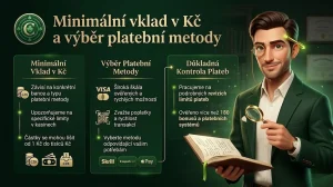 Minimální vklad v Kč a výběr platební metody