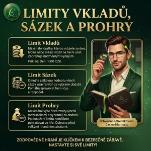 Limity vkladů, sázek a prohry