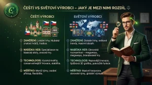 Čeští vs světoví výrobci – jaký je mezi nimi rozdíl ⚖️